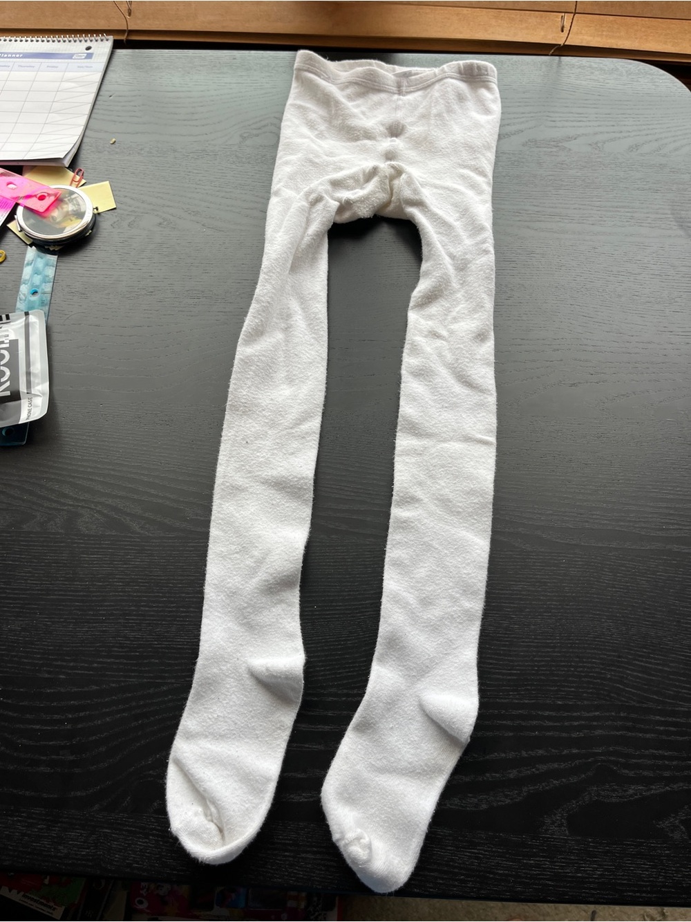 Classic White Kids Tights — Soft Everyday Comfort